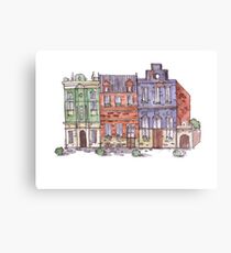 Retro city Canvas Print
