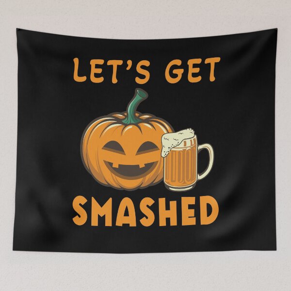 Item preview, Let's Get Smashed Pumpkin Halloween Drinking designed and sold by Fabvity.