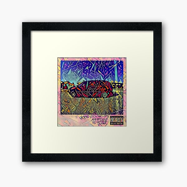 Zusammenfassung Good Kid Maad City Gerahmter Kunstdruck