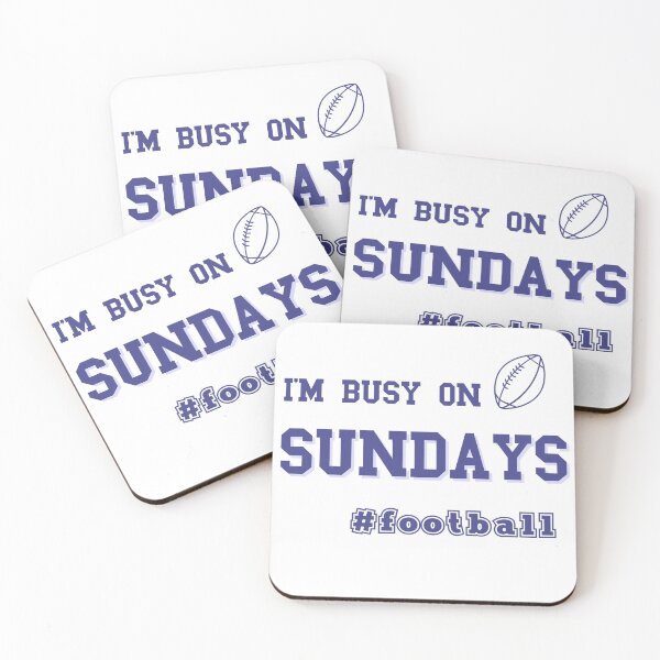 Item preview, I'm Busy on Sundays #football designed and sold by Analee & K.