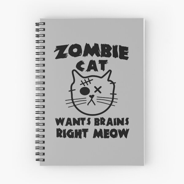 Item preview, Zombie cat wants brains right meow designed and sold by keepers.