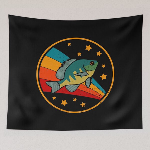Item preview, Retro Bluegill in Space Fishing Sport And Angling Fisherman designed and sold by JokeGysen.