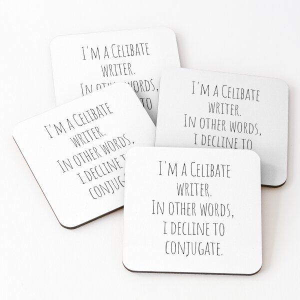 Item preview, Celibate Writer designed and sold by Scribblehound.