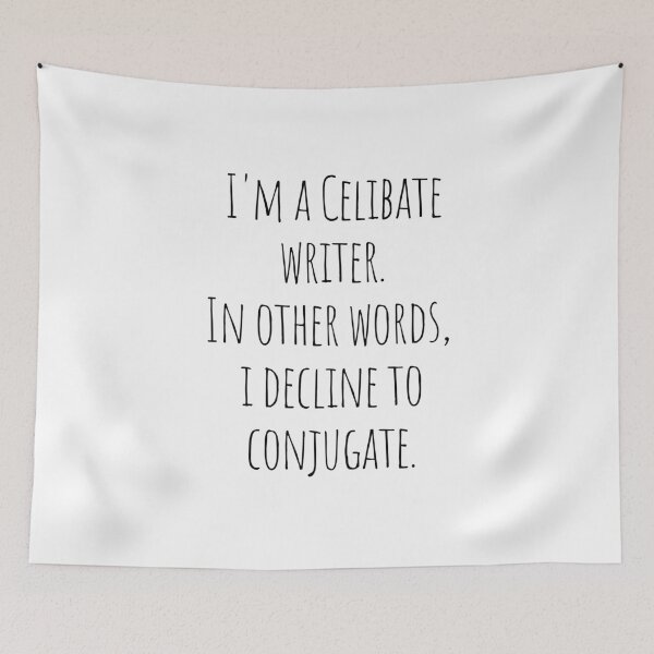 Item preview, Celibate Writer designed and sold by Scribblehound.