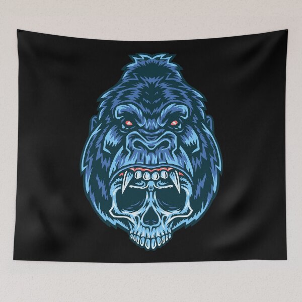 Item preview, Angry Gorilla Skull designed and sold by Vector Scout Lab.