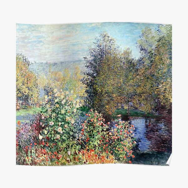Claude Monet Corner of the Garden at Montgeron Poster
