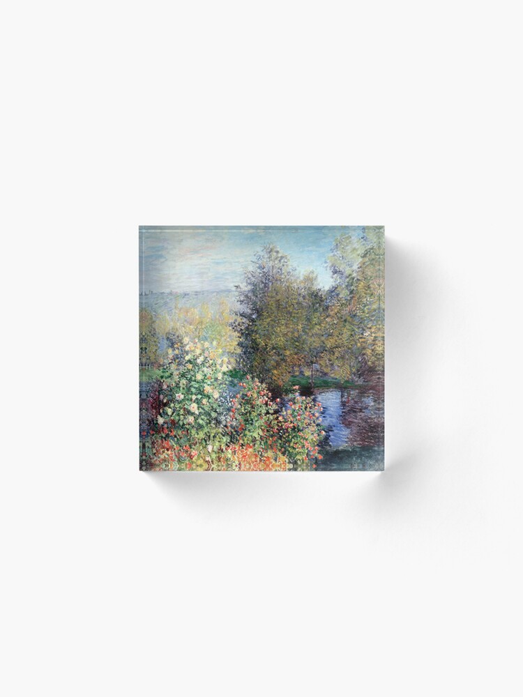 Alternate view of Claude Monet Corner of the Garden at Montgeron Acrylic Block
