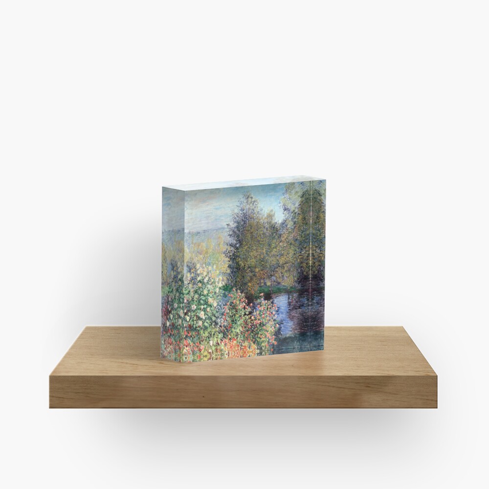Claude Monet Corner of the Garden at Montgeron Acrylic Block