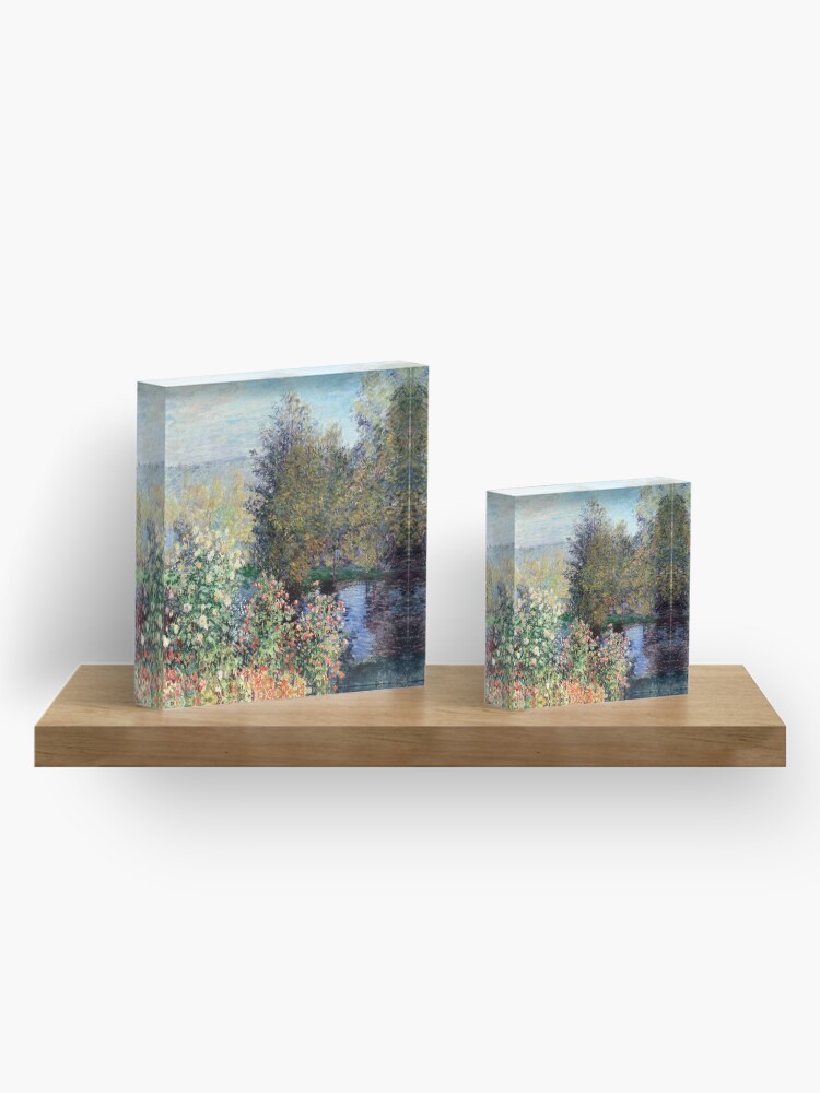 Alternate view of Claude Monet Corner of the Garden at Montgeron Acrylic Block