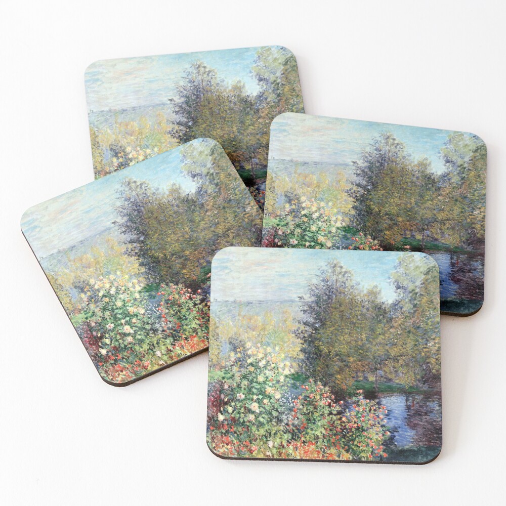 Claude Monet Corner of the Garden at Montgeron Coasters (Set of 4)