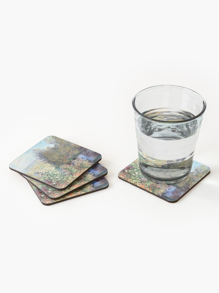 Alternate view of Claude Monet Corner of the Garden at Montgeron Coasters (Set of 4)