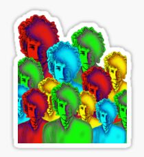 Bob Dylan Psychedelic art Sticker