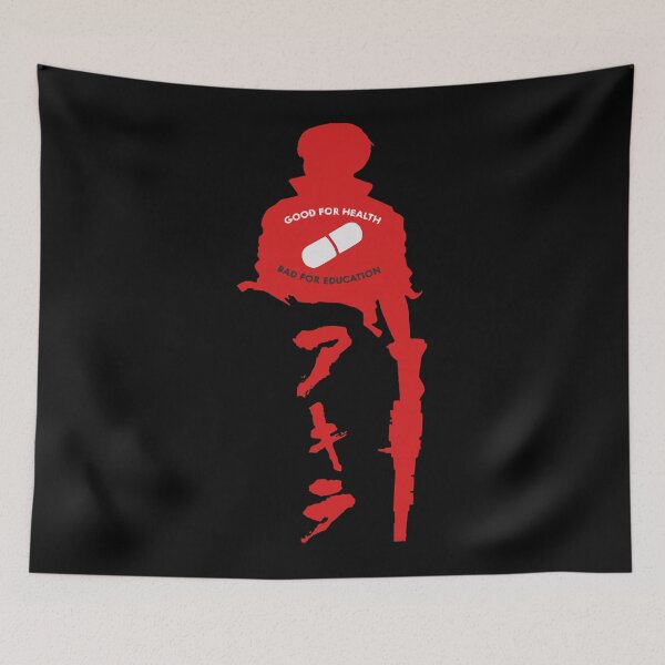 Item preview, No see the face Akira super hero red poster assistant director designed and sold by PJHarveyDariusy.