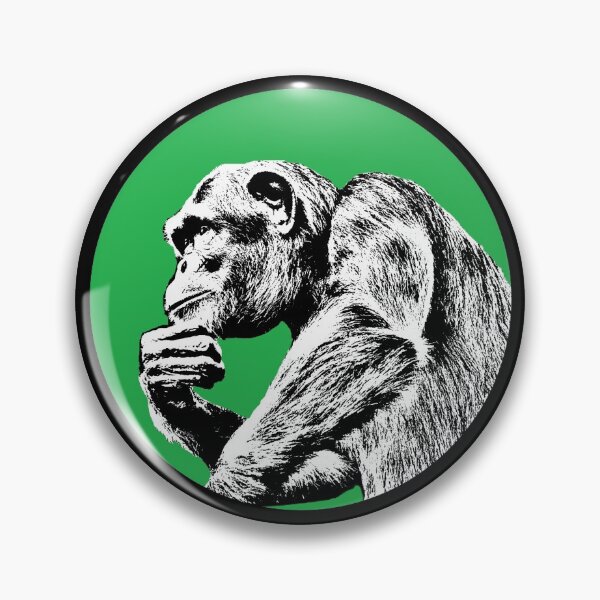 Item preview, Chimpanzee Thinking designed and sold by RevolutionInPaint.