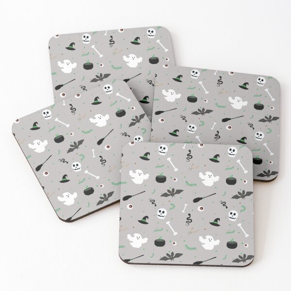 Item preview, Gray Halloween Pattern designed and sold by Holisticfox.