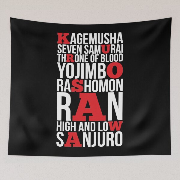 Item preview, Kurosawa red anf white poster assistant director designed and sold by PJHarveyDariusy.