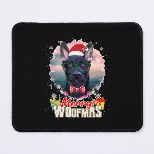 Item preview, Winter Holiday Black German Shepherd Dog Genius Christmas Santa Hat designed and sold by Barnissim.