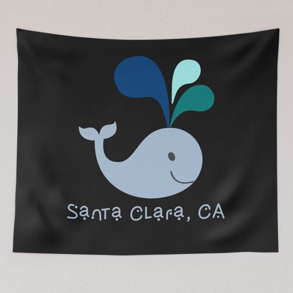 Item preview, Clara Santa Ca Cute California Whale Classic designed and sold by Sushmitha48Co.