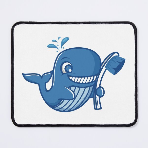 Item preview, Brush Your Teeth Blue Whale designed and sold by Vector Scout Lab.