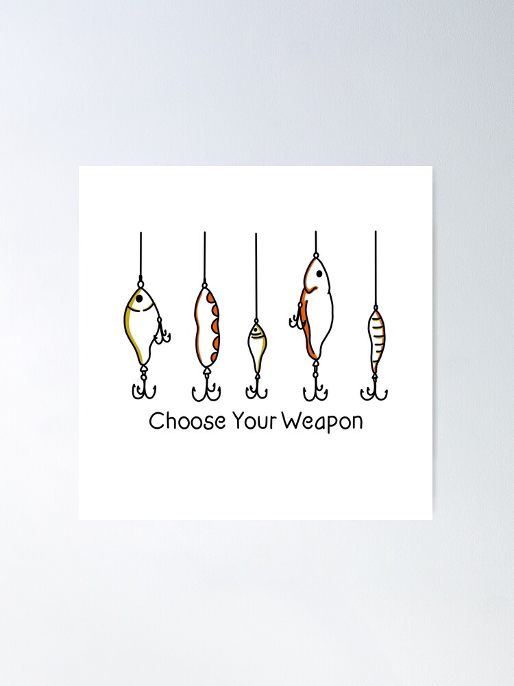 Fishing Lures Poster for Sale by ethnicdrawing