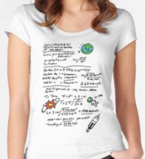 Kerbal Orbit Science 1 Women's Fitted Scoop T-Shirt