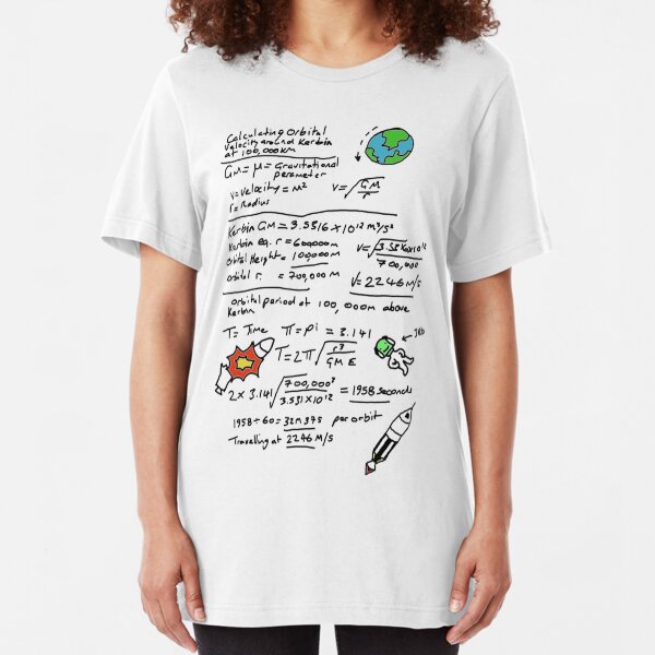 Kerbal Orbit Science 1 Slim Fit T-Shirt