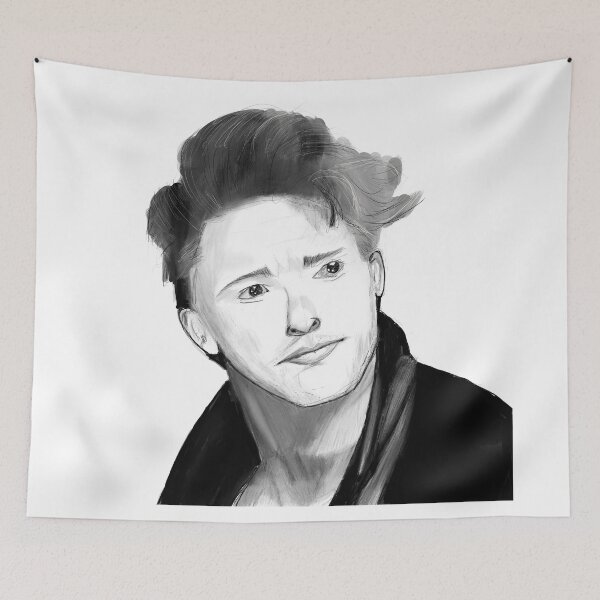 Item preview, Suave man portrait designed and sold by CrazyFozBazaar.