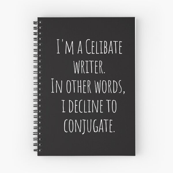 Item preview, celibate writer2 designed and sold by Scribblehound.