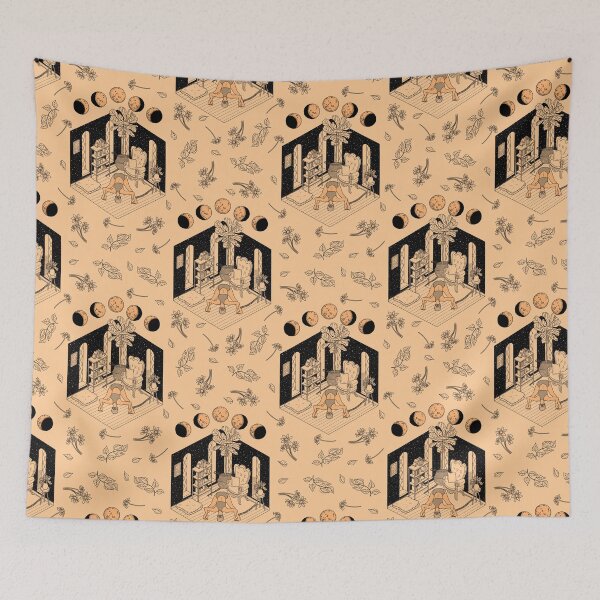 Item preview, Yoga Girl Room Pattern designed and sold by sierratruong.