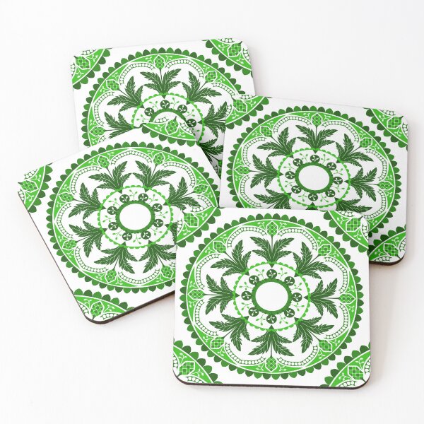 Item preview, Acanthus Mandala in Greens designed and sold by AlteredAtelier.