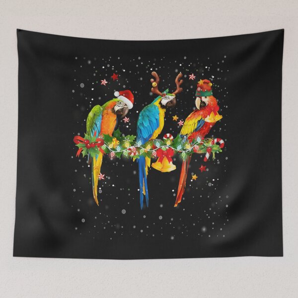 Item preview, Colorful Christmas Parrots Santa Classic designed and sold by Sushmitha48Co.