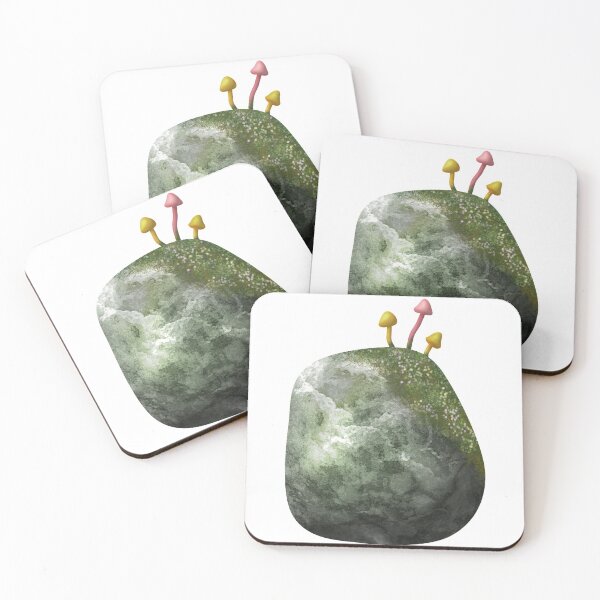 Item preview, Mossy Rock with Mushrooms designed and sold by HavenAlethea.