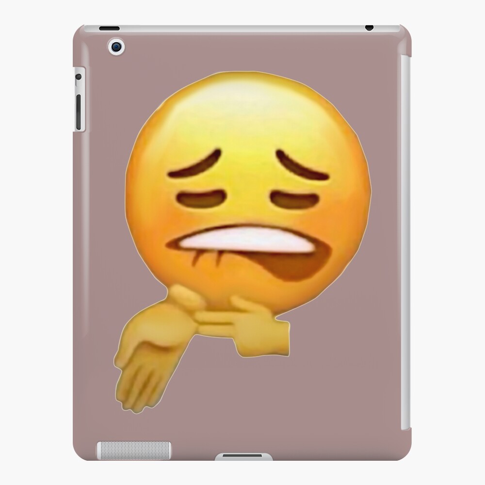 Sheesh Emoji Biting Lip Ice In My Veins Ipad Case And Skin By 123emmashirts Redbubble