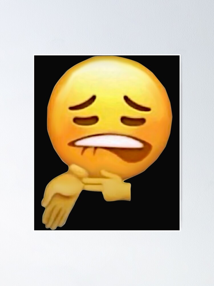 "Sheesh Emoji Biting Lip Ice In My Veins " Poster by 123emmashirts