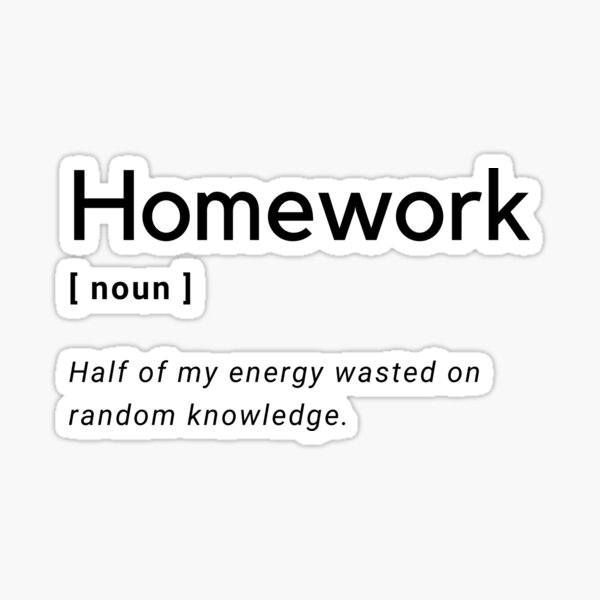 homework definition francaise