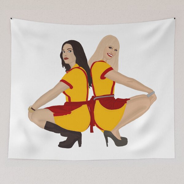 Item preview, 2 Broke Girls Max and Caroline designed and sold by jessicaalee.