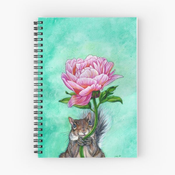 Item preview, Squirrel Presenting Peony designed and sold by Jane Starr Weils.