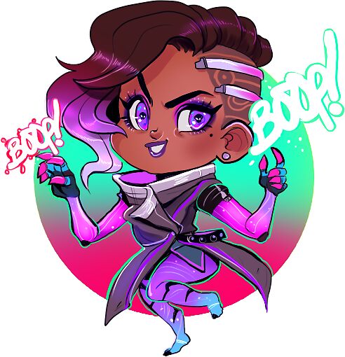 Sombra Overwatch: Stickers | Redbubble