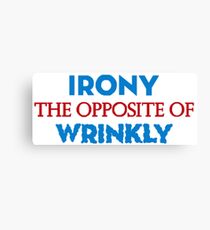 Irony Canvas Print