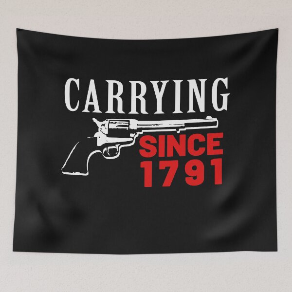 Item preview, Carrying Since 1791 2nd Amendment Second Amendment Patriotic American designed and sold by henrydy.