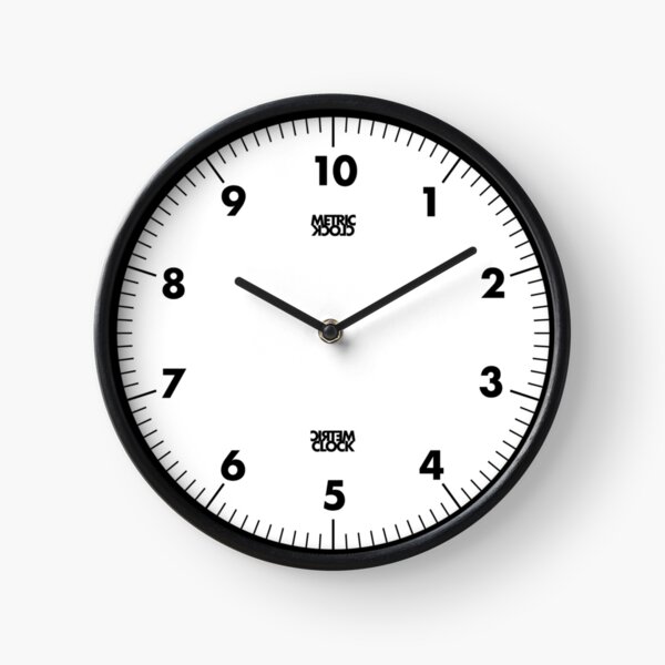 Item preview, Metric Clock (Black) [Roufxis-Rb] designed and sold by RoufXis.