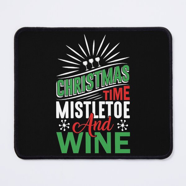 Artikelvorschau, Weihnachtszeit, Mistelzweig, Und, Wein entworfen und verkauft von SewnMemories.