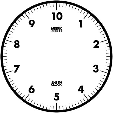 Artwork thumbnail, Metric Clock (Black) [Roufxis-Rb] by RoufXis