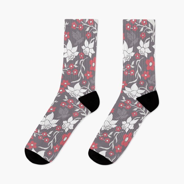 Item preview, Daffodils on Dark Grey designed and sold by Sandee ..