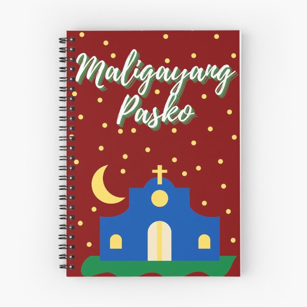 Item preview, Merry Christmas Maligayang Pasko with Church- Filipino Christmas designed and sold by CaitU.