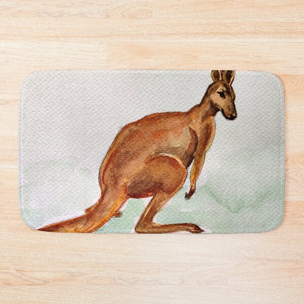 Item preview, Kangaroo in watercolor pattern designed and sold by Ala Lopatniov.