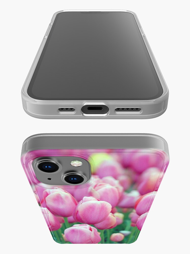 Discover Pretty Pink Tulips iPhone Case