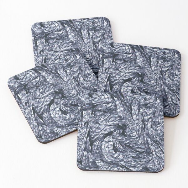 Item preview, Metallic Blue Leaves designed and sold by fatenanwar.