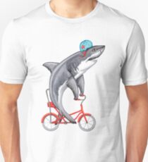 Cycling Shark Unisex T-Shirt