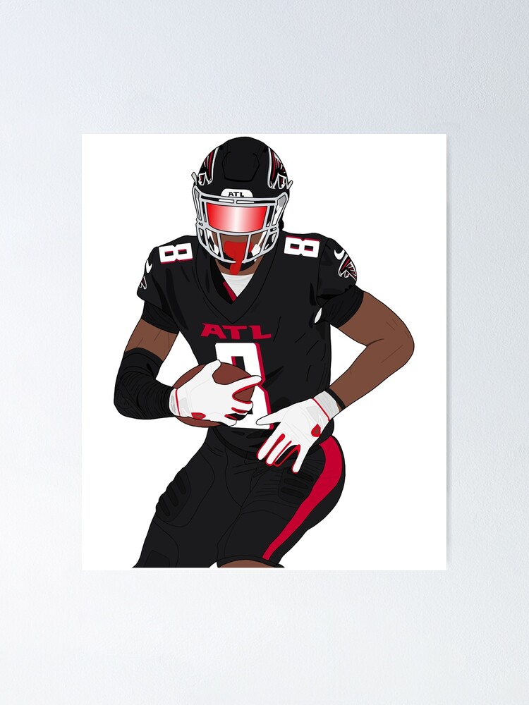 Kyle Pitts 8 Atlanta Falcons football player poster gift shirt